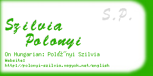 szilvia polonyi business card
